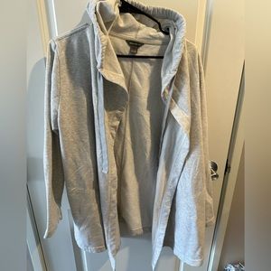 Eddie Bauer gray oversized cardigan/cover-up